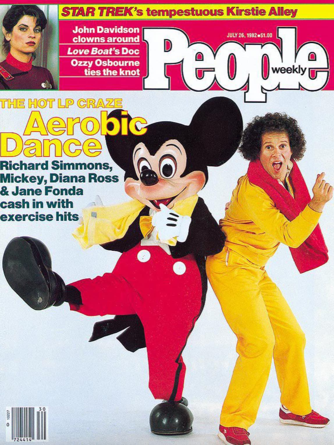 people magazine july 1982 - 10227 724414 30 Star Trek's tempestuous Kirstie Alley John Davidson clowns around Love Boat's Doc Ozzy Osbourne ties the knot The Hot Lp Craze Aerobic Dance Richard Simmons, Mickey, Diana Ross & Jane Fonda cash in with exercise